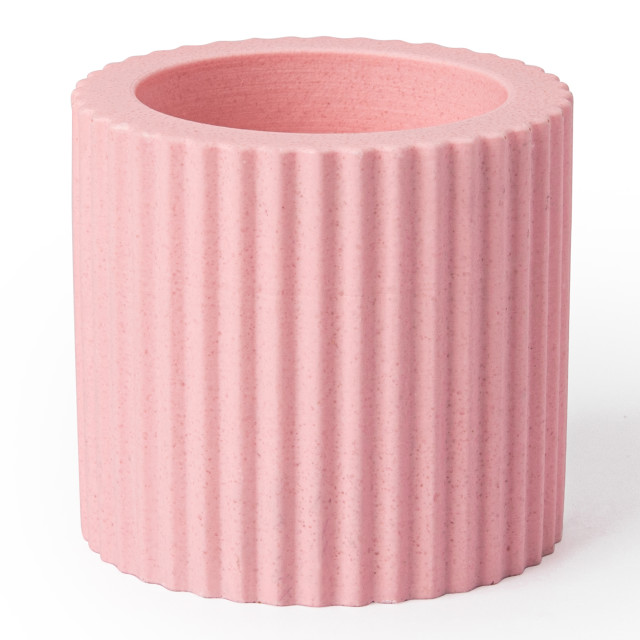 Alkaline Small Ribbed Candle Holder - Confetti
