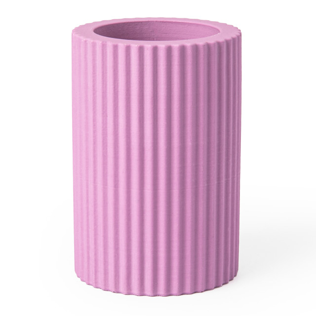 Alkaline Medium Ribbed Candle Holder - Radiant Orchard