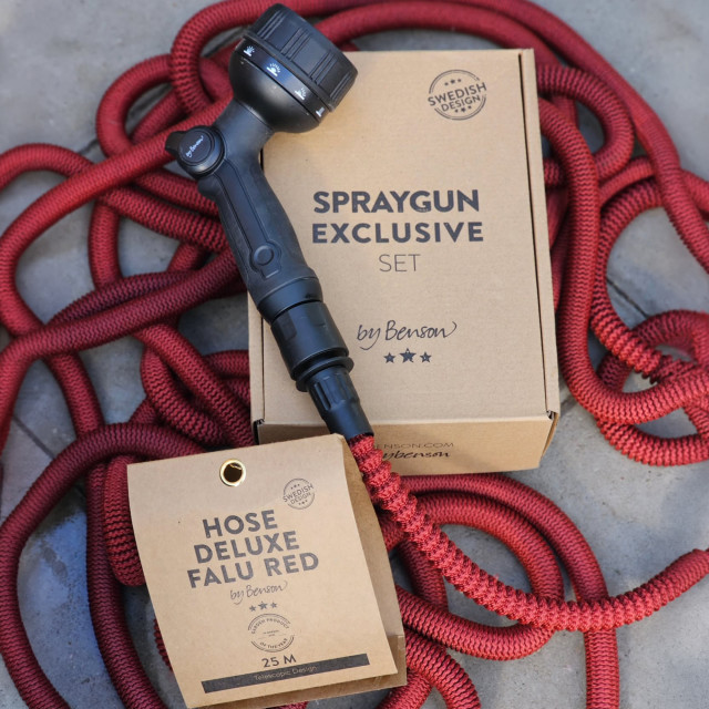 By Benson Deluxe Hose Set, 15m - Falu Red