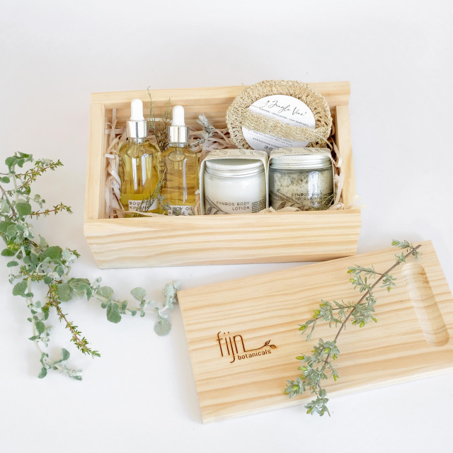 Fijn Botanicals Botanical Pamper Box on the table