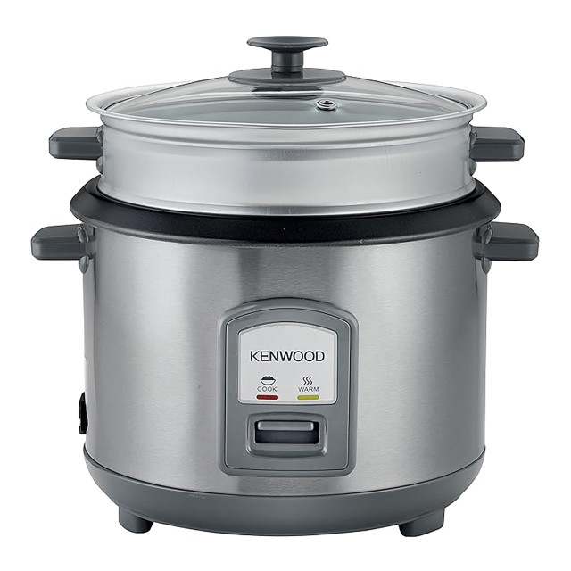 Kenwood Stainless Steel Rice Cooker With Steamer Basket, RCM45.000SS