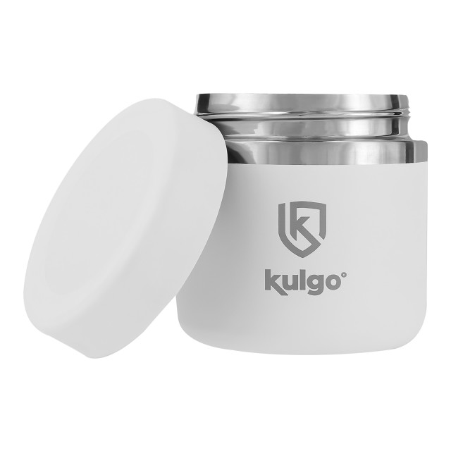Kulgo Kulgo Food Flask, 600ml - White angle