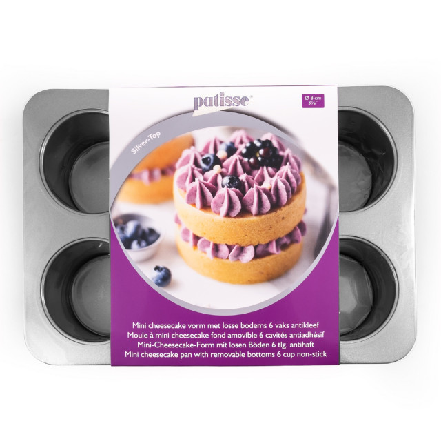 Patisse Mini Cheese Cake Tin, Cup-6 with Packaging