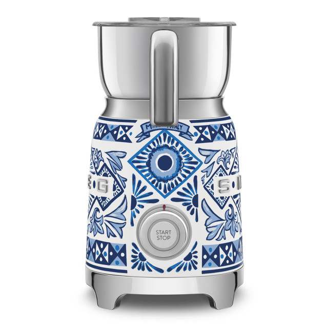 Smeg Blu Mediterraneo Dolce & Gabbana Milk Frother Front View