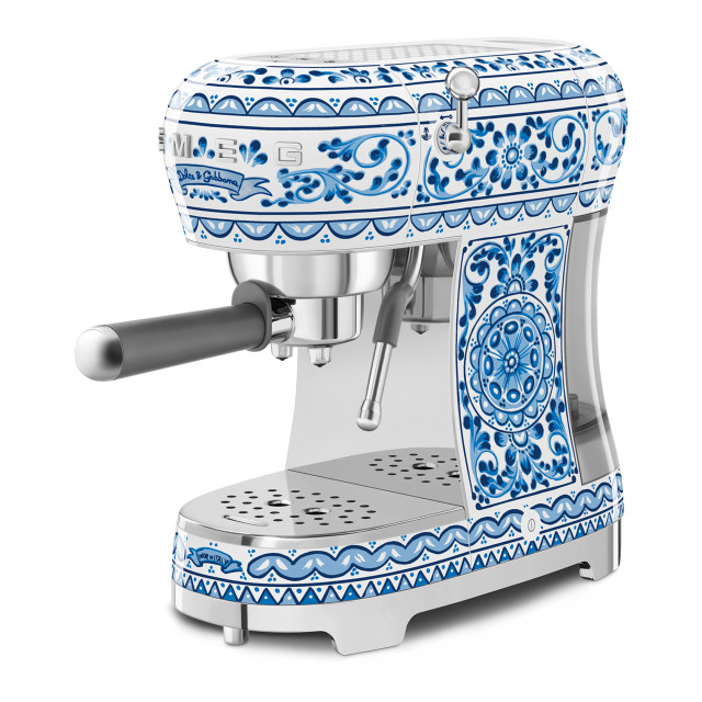 Smeg Blu Mediterraneo Dolce & Gabbana 1350W Manual Espresso Machine
