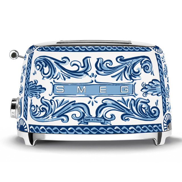 Smeg Blu Mediterraneo Dolce & Gabanna 2-Slice Toaster, 950W