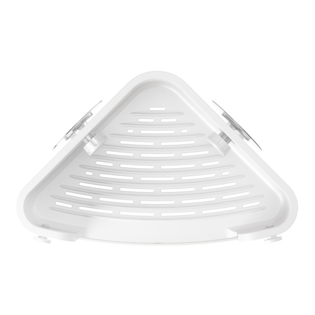 Umbra Flex Adhesive Corner Shower Caddy - White Top Down View