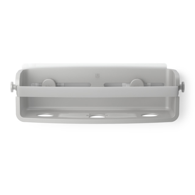 Umbra Flex Adhesive Shower Shelf - Grey Front View