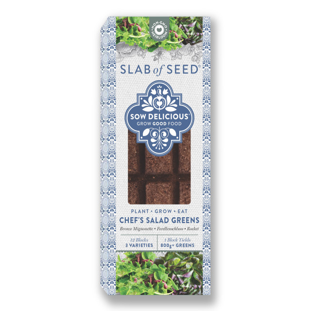 Slab of Seed Chef's Salad Greens angle