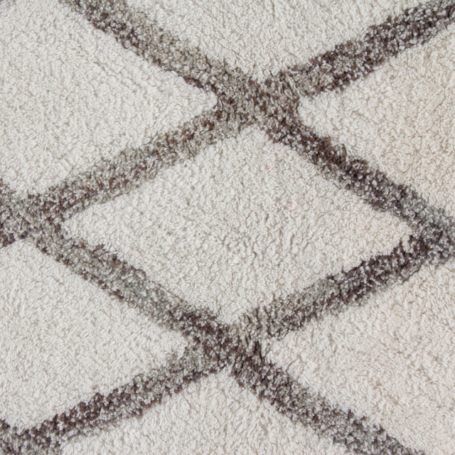 Thread Office Crisscross Shaggy Bathmat, 50cm x 80cm texture