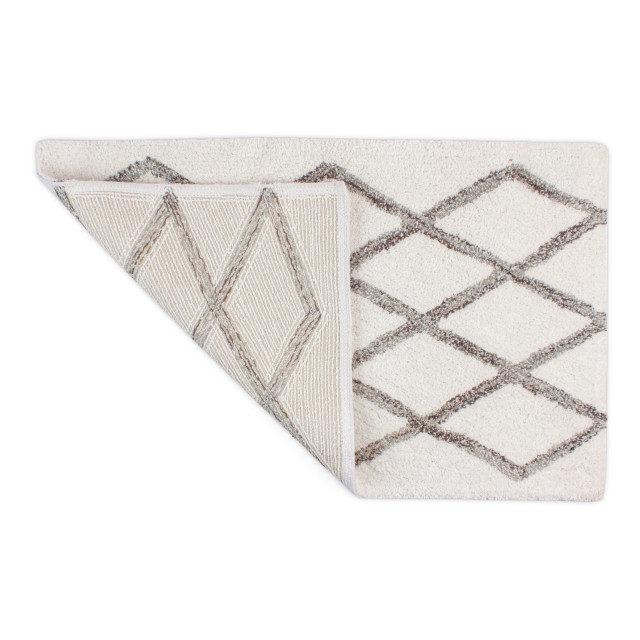 Thread Office Crisscross Shaggy Bathmat, 50cm x 80cm