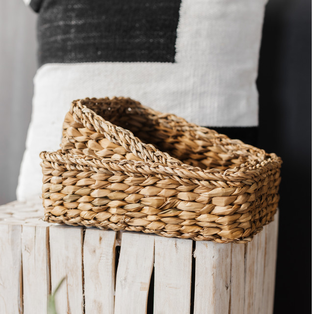 Thread Office Seagrass Rectangular Basket