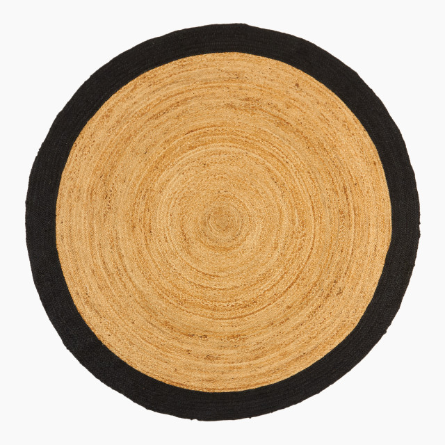 Thread Office Round Woven Jute Rug, 200cm