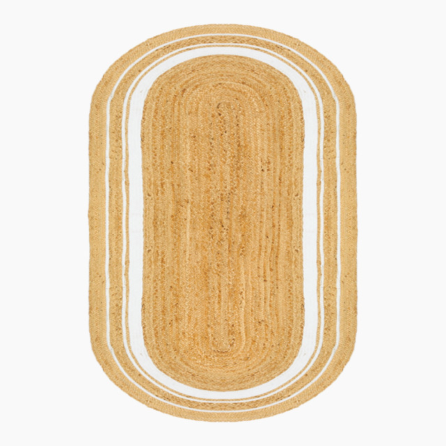 Thread Office Oval Braided Jute Rug, 200cm x 300cm