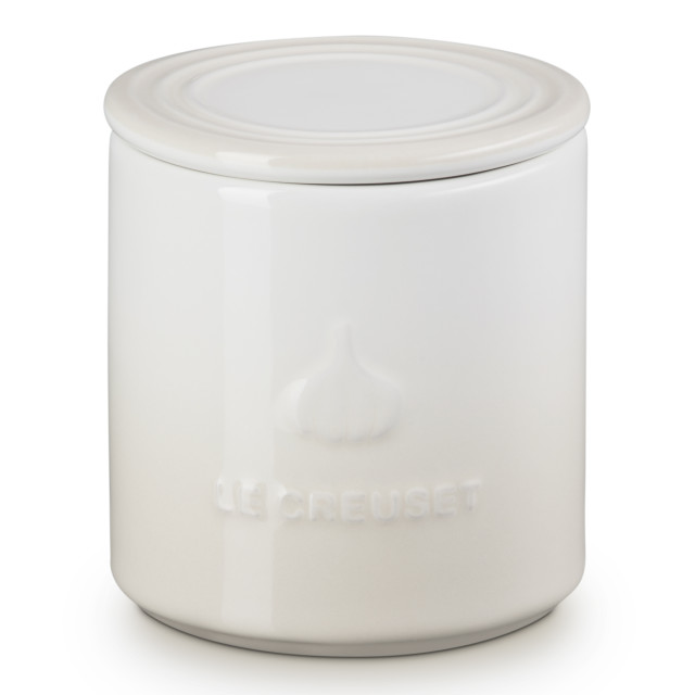 Le Creuset Stoneware Garlic Keeper, Meringue - Large
