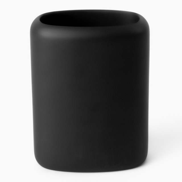 Thread Office Matte Black Toothbrush Tumbler front view