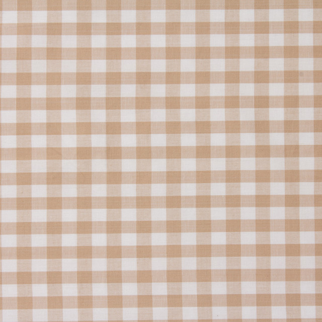 Thread Office Cinnamon Cotton Check Duvet Cover Set close up