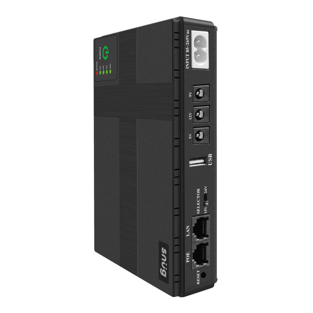 Snug Mini DC UPS, 36W angle