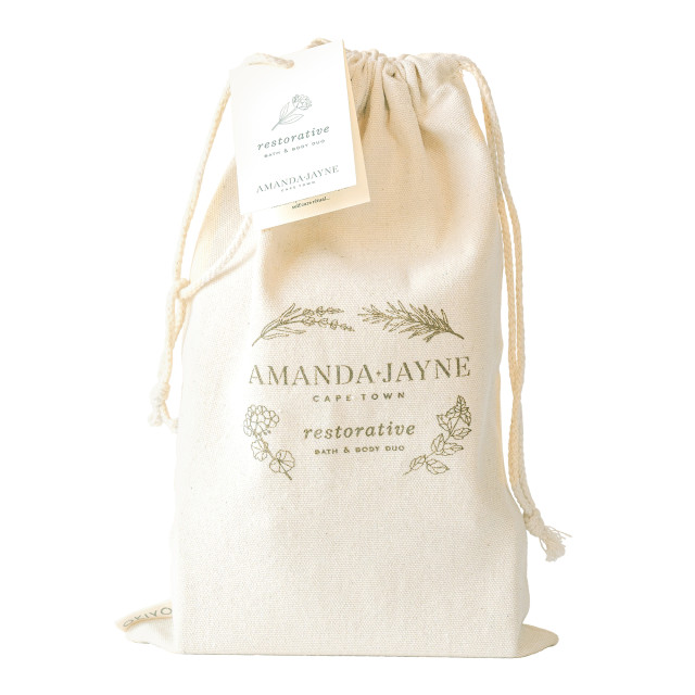 Amanda Jayne Night Bloom Restorative Duo Gift Set packaging