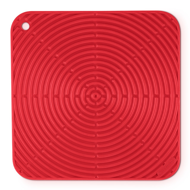 Le Creuset Silicone Square Hot Pad, 29cm - Cerise