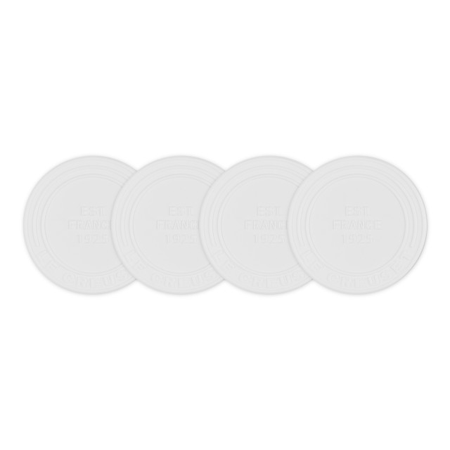 Le Creuset 1925 Coaster, Set of 4 - White
