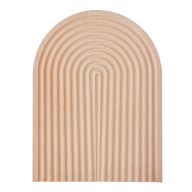 KitchenCraft Idilica Reversible Beech Wood Chopping and Serving Board angle