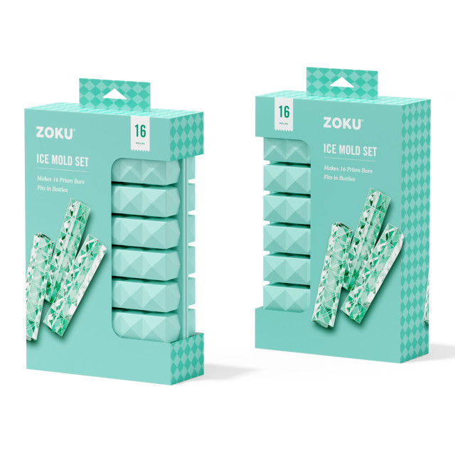 Zoku Prism Ice Trays, Set of 2 packaging