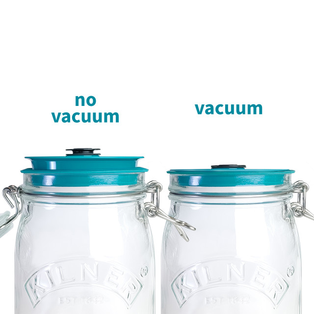 Airtender Vacuum Lid and Pump Set for Clip Top Jar detail