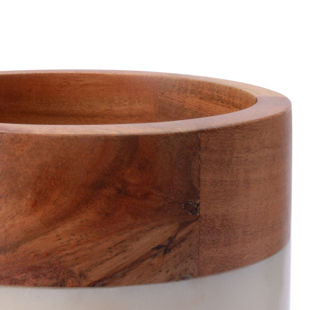 Humble & Mash White Marble Wine Holder Detail