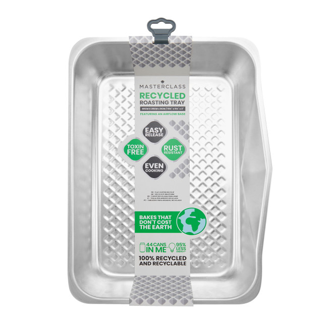 MasterClass Recycled Aluminium Roasting Pan with Pouring Spout