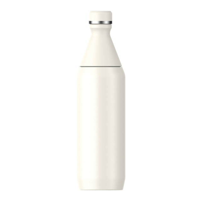 Stanley The All Day Slim Bottle, 600ml - Cream Gloss Back View 