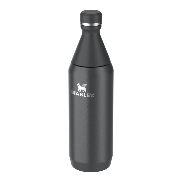 Stanley The All Day Slim Bottle, 600ml - Black Gloss Side View