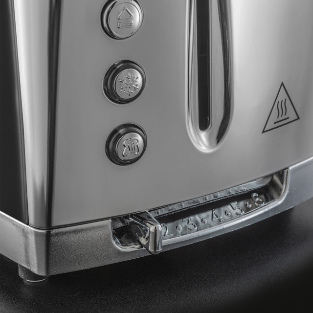 Russell Hobbs Luna 2-Slice Toaster - Moonlight Grey detail