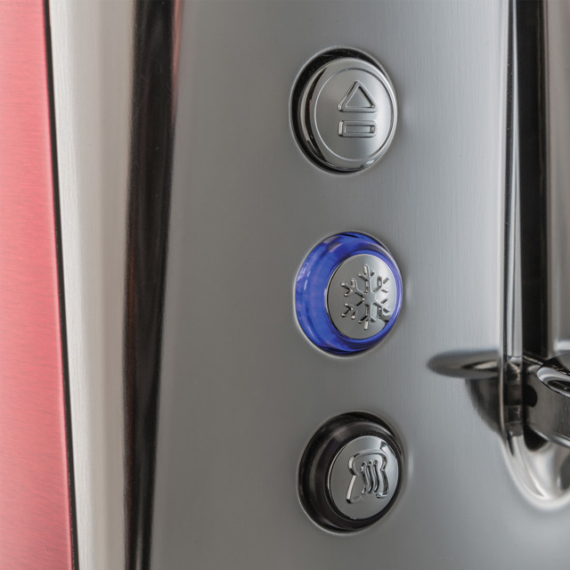 Russell Hobbs Luna 2-Slice Toaster - Solar Red detail
