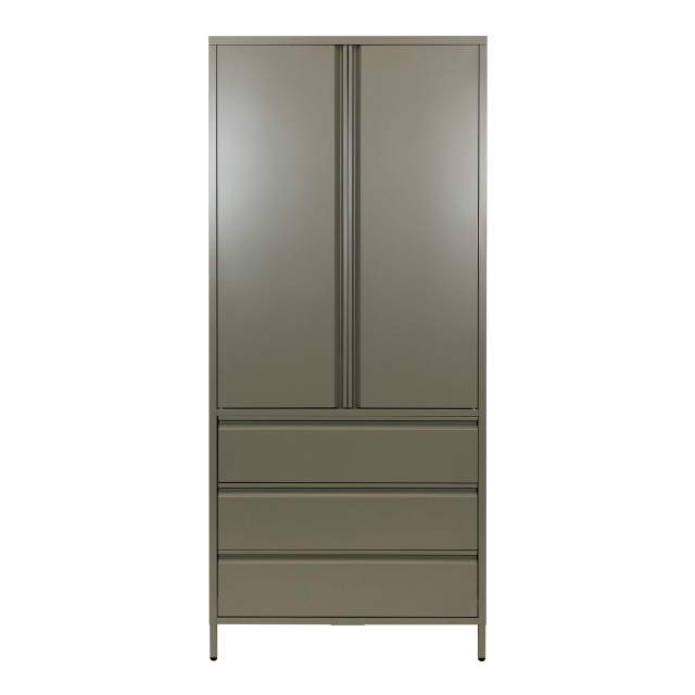 Popstrukt Bon Bon Double Locker - Moss Grey angle