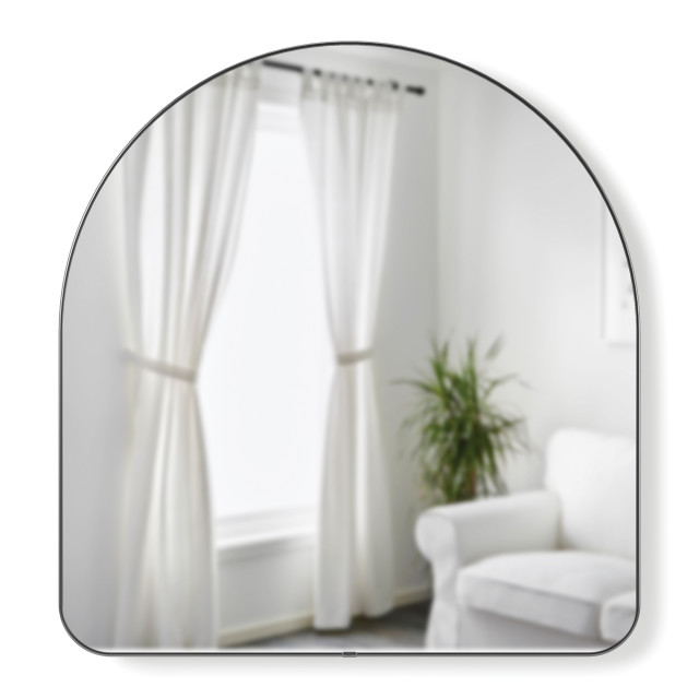 Umbra Hubba Arched Mirror - Metallic Titanium Front View