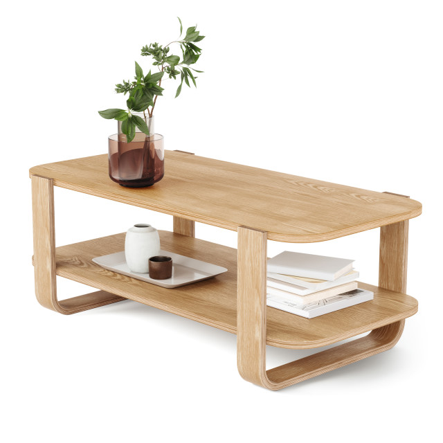 Umbra Bellwood Coffee Table - Natural With Product