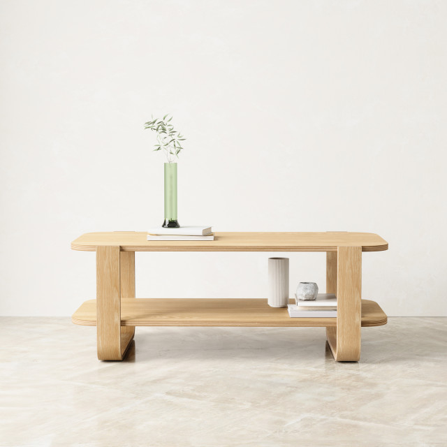 Umbra Bellwood Coffee Table - Natural In A Room Setting