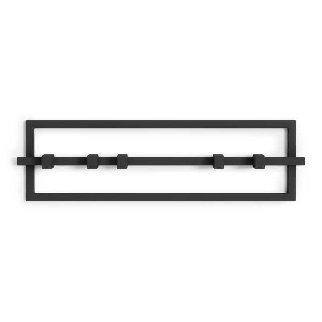 Umbra Cubiko 5 Hook - Black Front View 