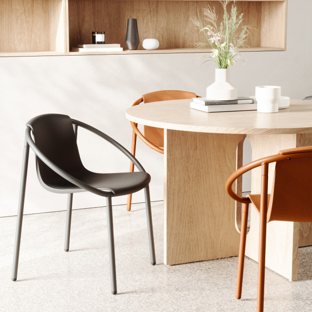 Umbra Ringo Chair - Black by the table