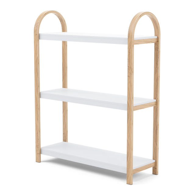 Umbra Bellwood 3-Tier Freestanding Shelf - White & Natural