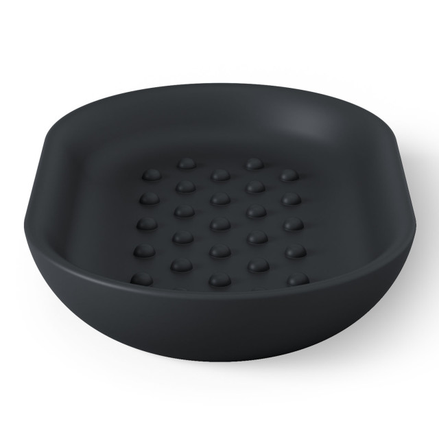 Umbra Junip Oval Soap Dish - Black angle