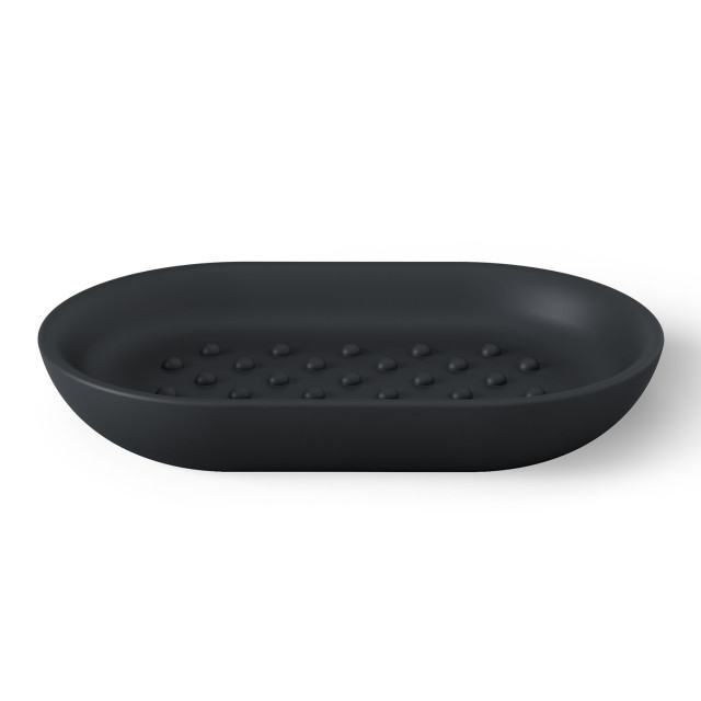 Umbra Junip Oval Soap Dish - Black angle