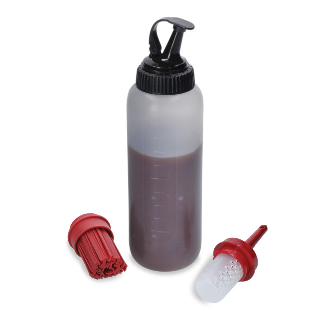 MasterClass BBQ Bottle Set with 3 Interchangeable Heads angle