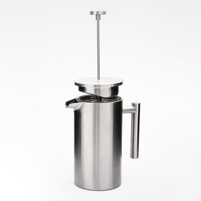 Yuppiechef Stainless Steel French Press - 1L lid extended