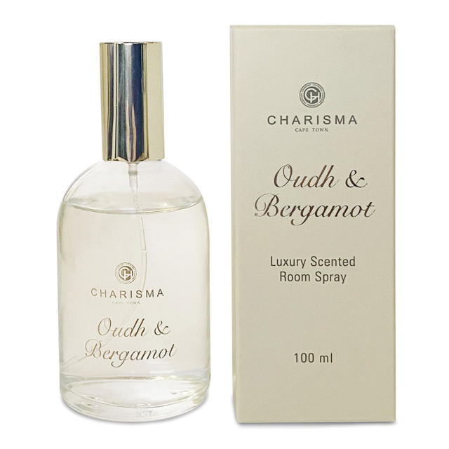 Charisma Candles Oudh & Bergamot Classic Luxury Scented Room Spray, 100ml