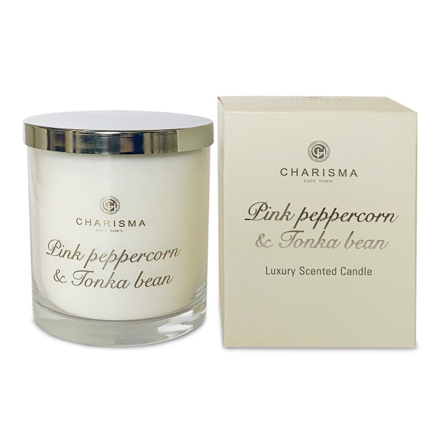 Charisma Candles Pink Peppercorn & Tonka Bean Classic Luxury Scented Candle, 250g