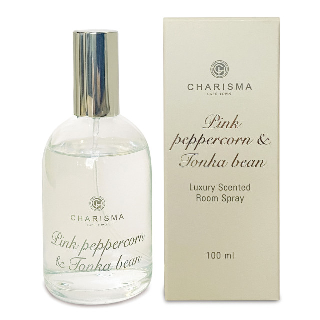 Charisma Candles Pink Peppercorn & Tonka Bean Classic Luxury Scented Room Spray, 100ml