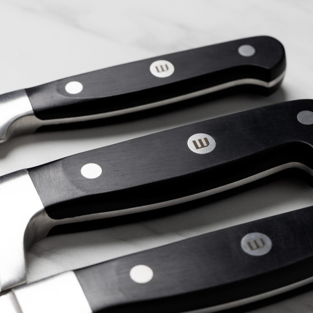 Wolstead Calibre Prep Knives, Set of 3 detail