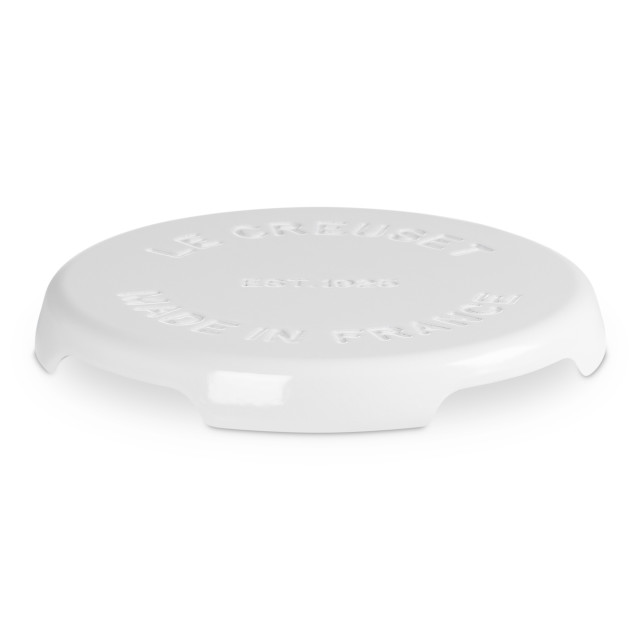 Le Creuset Signature Cast Iron Round Trivet, 22cm - White
